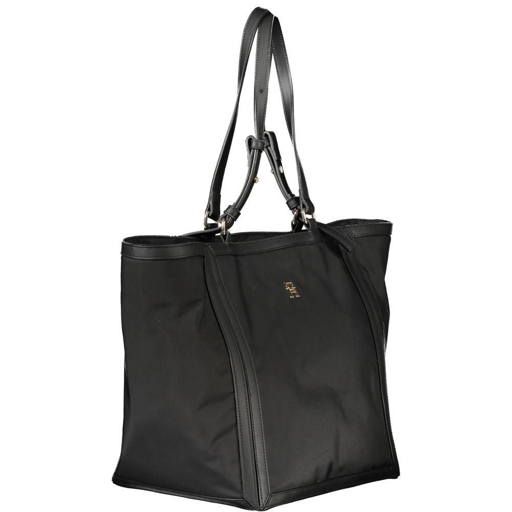 Tommy Hilfiger Black Polyester Handbag TO-26103