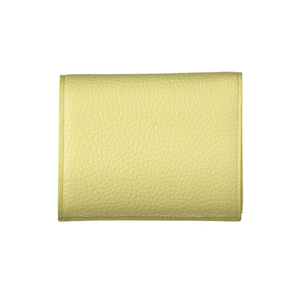 Coccinelle Yellow Leather Wallet CO-29258