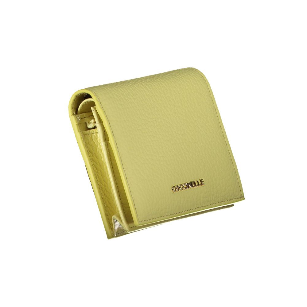 Coccinelle Yellow Leather Wallet Coccinelle