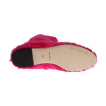 Dolce & Gabbana Pink Lamb Fur Leather Flat Boots SIG19166-1