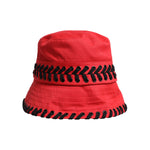 Dolce & Gabbana Red Lace Polyester Wide Brim Bucket Hat HAT9798-57