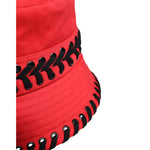 Dolce & Gabbana Red Lace Polyester Wide Brim Bucket Hat HAT9798-57