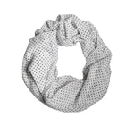 Dolce & Gabbana White Polka Dots Polyester Wrap Shawl Scarf MS7479
