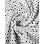 Dolce & Gabbana White Polka Dots Polyester Wrap Shawl Scarf MS7479