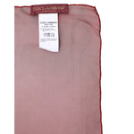 Dolce & Gabbana Red Silk Rectangle Women Wrap Shawl Scarf MS7488