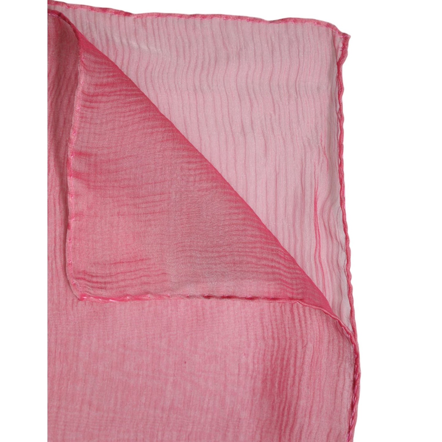 Dolce & Gabbana Pink Silk Rectangle Women Wrap Shawl Scarf MS7492