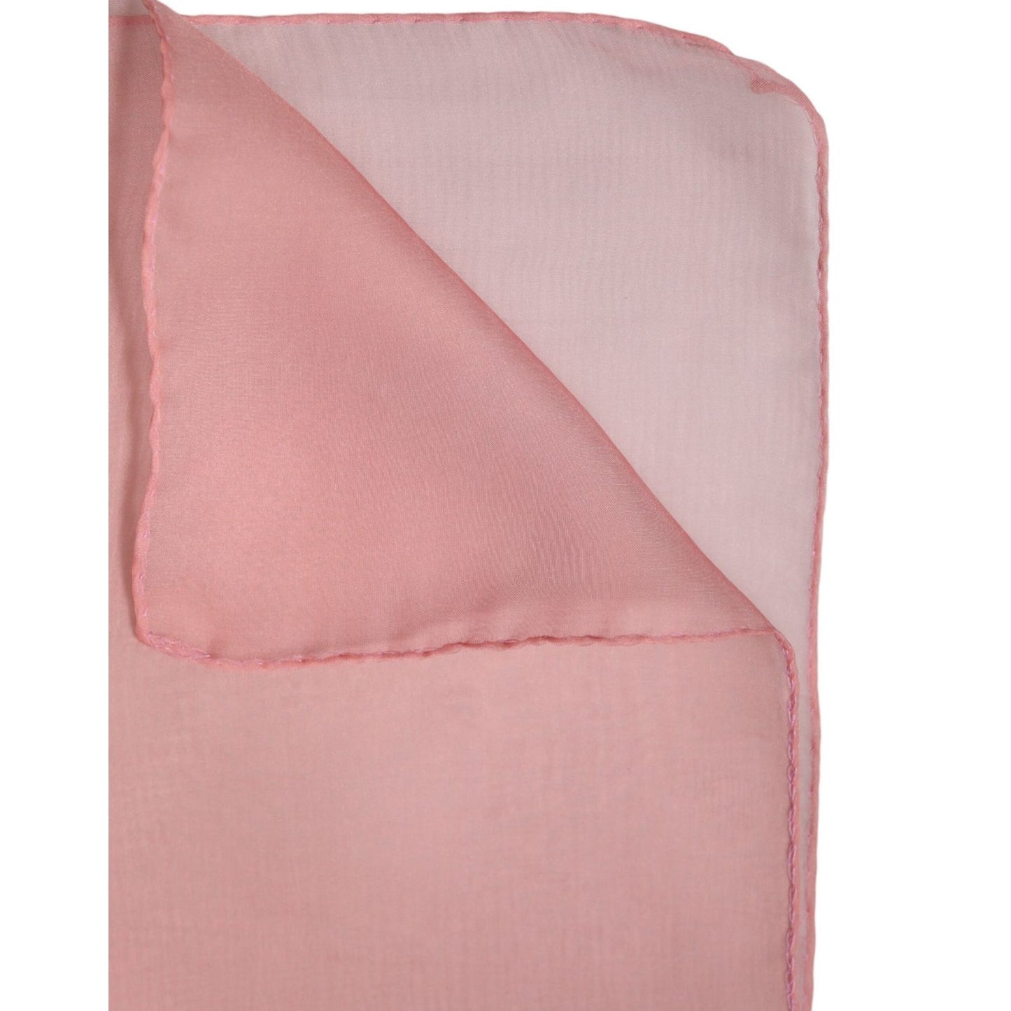 Dolce & Gabbana Pink Silk Rectangle Women Wrap Shawl Scarf MS7494