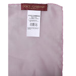 Dolce & Gabbana Pink Silk Rectangle Women Wrap Shawl Scarf MS7498