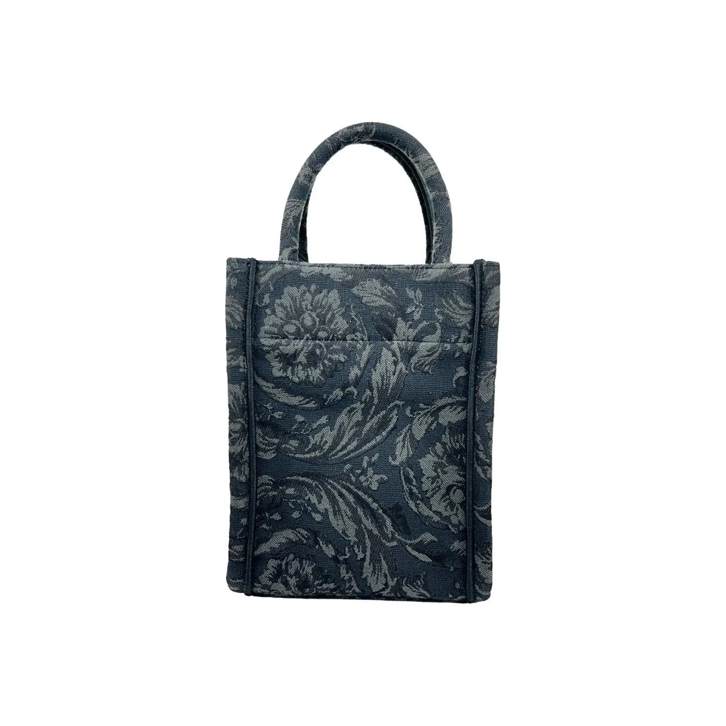 Versace Athena Barocco Mini Top Handle Tote Crossbody Bag Black 51131