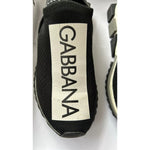 Dolce & Gabbana Black White Slip On Sorrento Sneakers Shoes LA10685-36