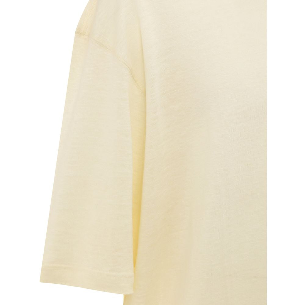 Corneliani Yellow Linen T-Shirt CO-8459669-62