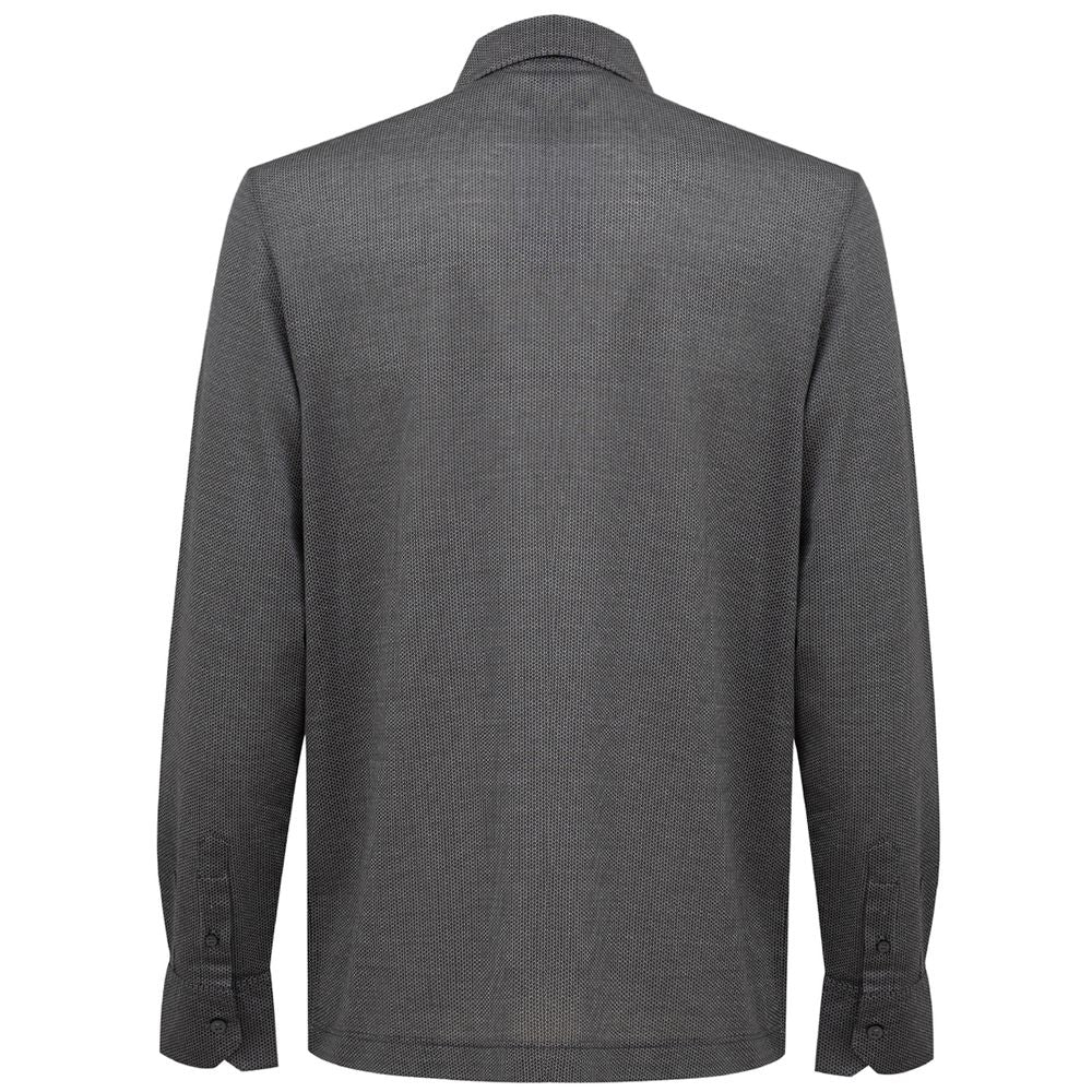Canali Gray Cotton Shirt CA-8538662-IT50 | L