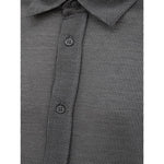 Canali Gray Cotton Shirt CA-8538662-IT50 | L