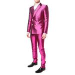 Dolce & Gabbana Pink SICILIA Double Breasted 3 Piece Suit KOS2224-46