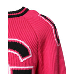 Dolce & Gabbana Pink Cotton Logo Print Knit Pullover Sweater TSH90253-48