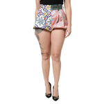 Dolce & Gabbana Multicolor High Waist Women Hot Pants Shorts PAN76313-38