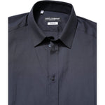 Dolce & Gabbana Dark Blue GOLD Cotton Dress Formal Shirt TSH87813-37