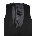 Dolce & Gabbana Black Wool Waistcoat Dress Formal Vest TSH87203-46