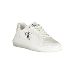 Calvin Klein Chic White Lace-Up Sneakers with Contrast Details CA-25025-EU40/US10