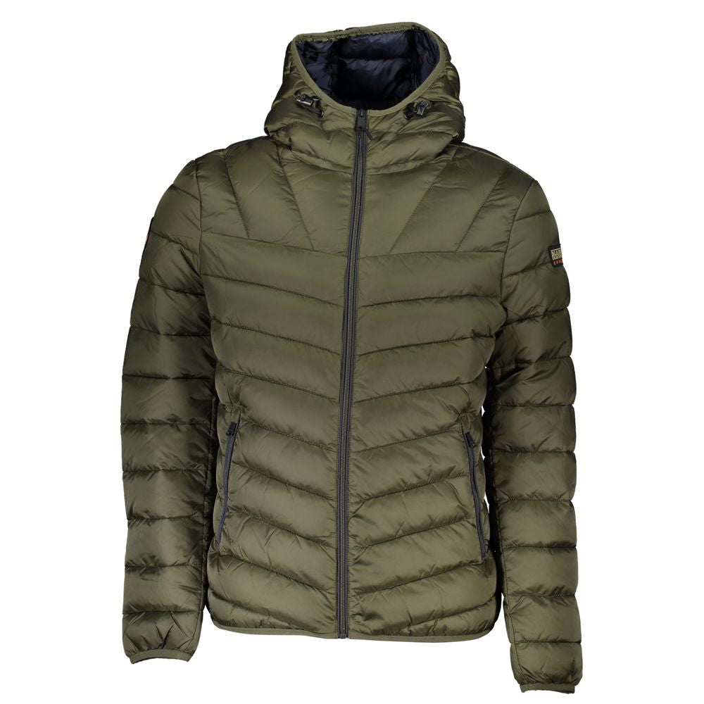 Napapijri Green Polyamide Men Jacket NA-25305-XXL