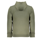 Napapijri Emerald Green Hooded Sweatshirt with Embroidery NA-28534-XXL