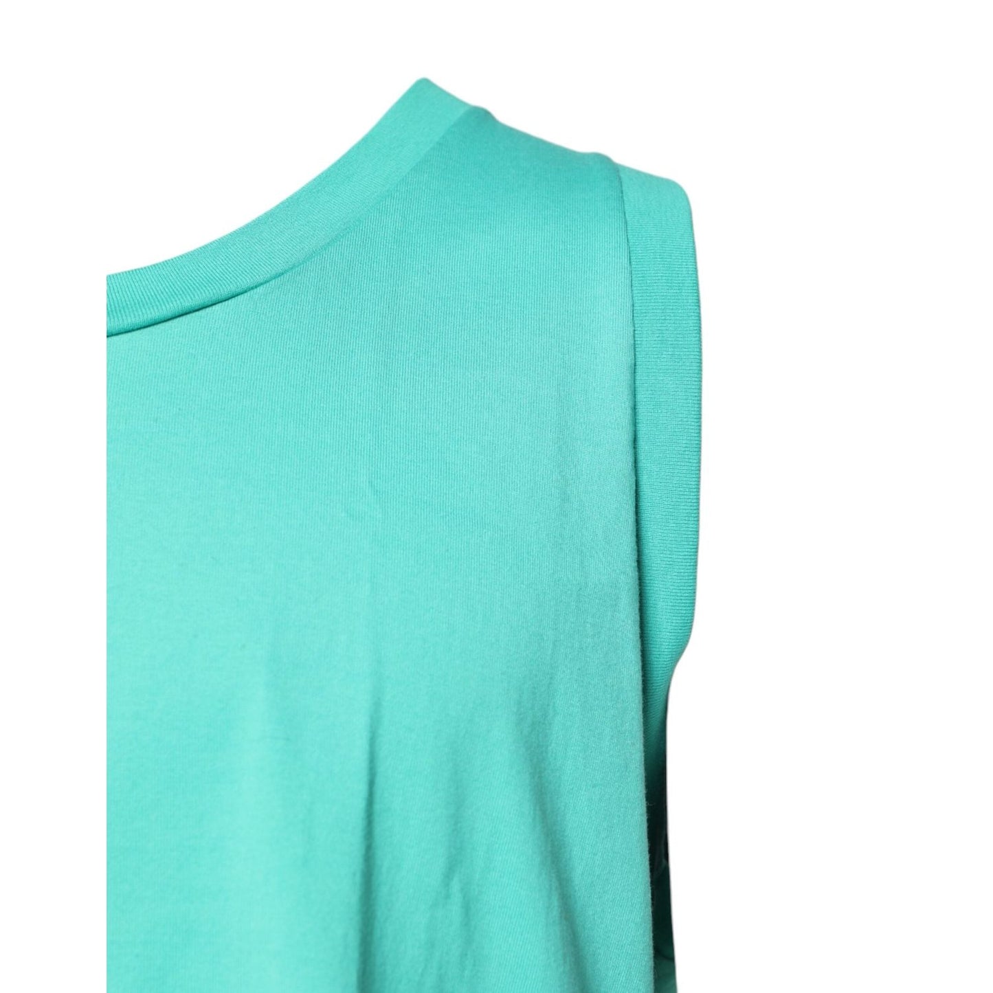 Dolce & Gabbana Green Sleeveless Logo Round Neck T-shirt TSH90342-52