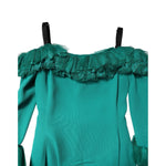 Dolce & Gabbana Green Lace Off Shoulder Sheath Mini Dress DR281236-40