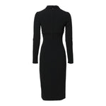 Dolce & Gabbana Black Long Sleeves Bodycon Sheath Midi Dress DR281243-38