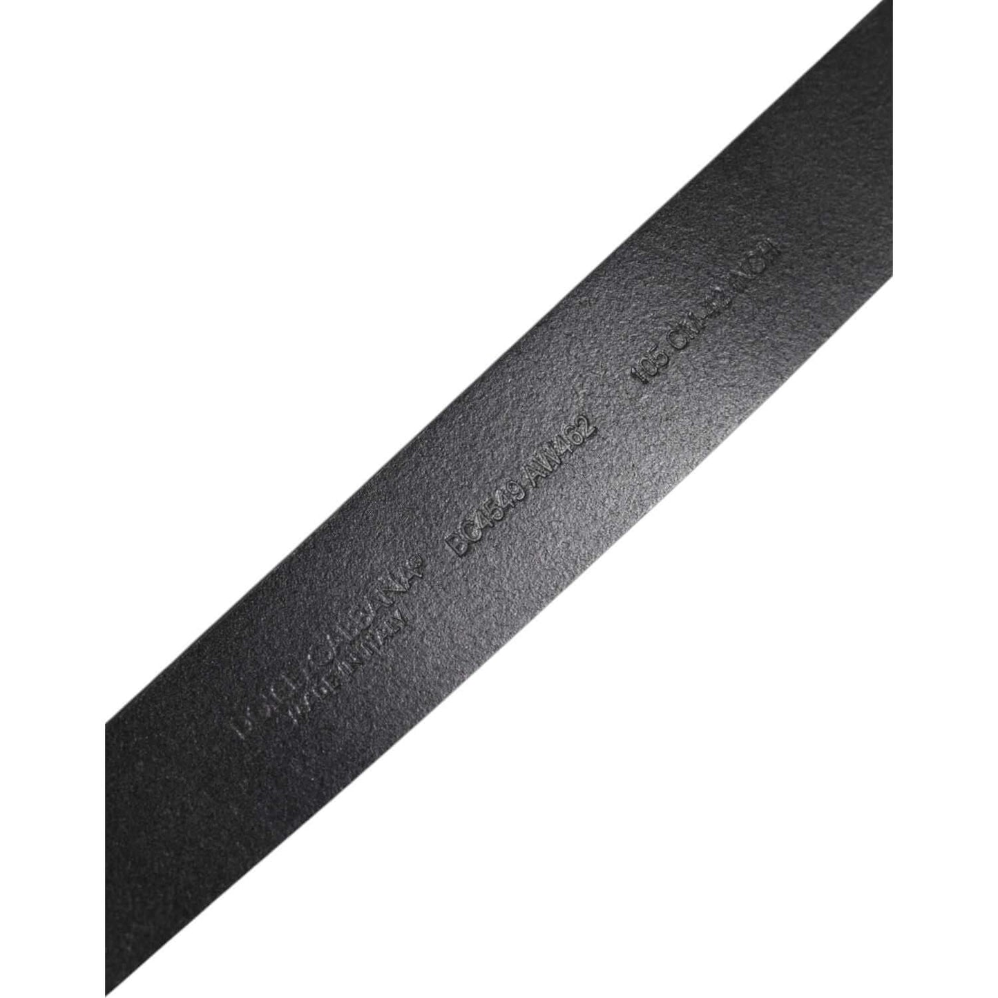 Dolce & Gabbana Black Classic Leather Metal Buckle Belt BEL9446-90