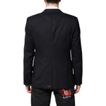 Dolce & Gabbana Dark Blue MARTINI Wool Suit 2 Piece Jacket KOS2343-50