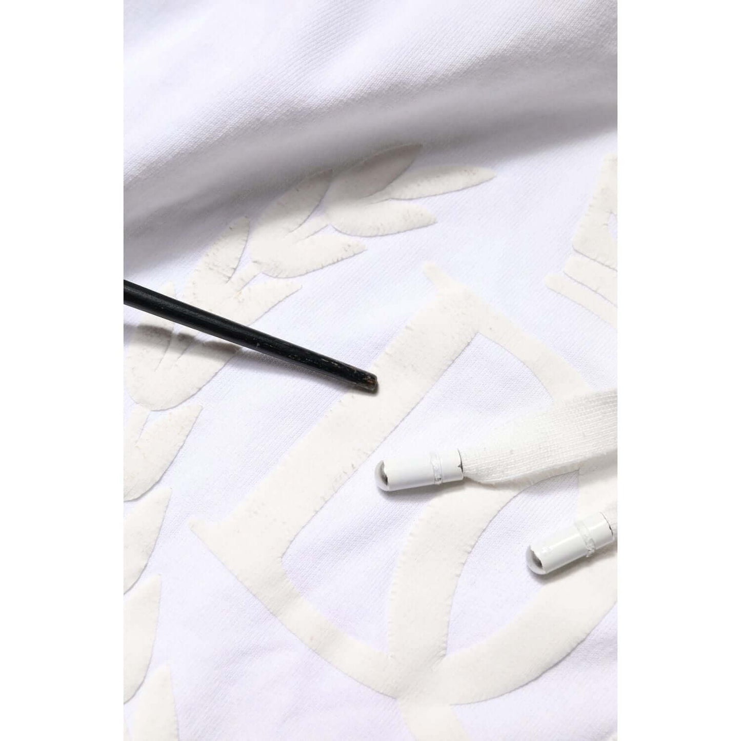 Dolce & Gabbana White Embossed Logo Hooded Sweatshirt Sweater TSH90582-54