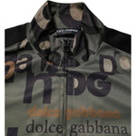 Dolce & Gabbana Multicolor Logo Full Zip Men Bomber Sweater TSH90599-52