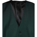 Dolce & Gabbana Green Wool Dress Formal Men Waistcoat Vest TSH90457-48