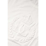 Dolce & Gabbana White Cotton DG Crown Embossed T-shirt TSH90617-48