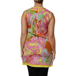 Dolce & Gabbana Multicolor Floral Round Neck Sleeveless Top TSH87593-40