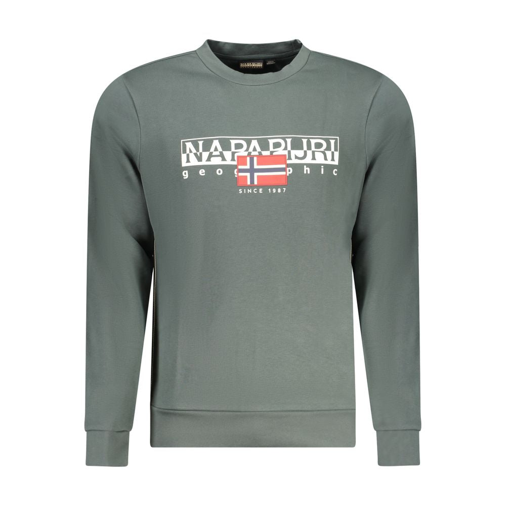 Napapijri Green Cotton Sweater NA-32119-S
