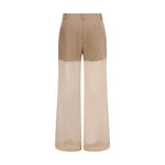 PINKO Semi-transparent Pants PI-104698A2EEL31-IT40 | M