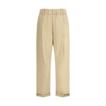Brunello Cucinelli Cotton Elasticated Pants BR-M0H93P8907C2871-48