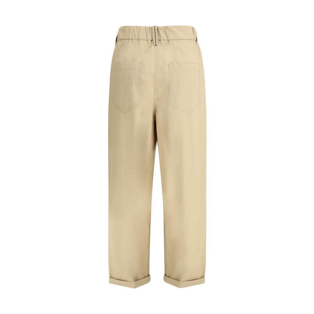 Brunello Cucinelli Cotton Elasticated Pants BR-M0H93P8907C2871-48