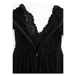 Dolce & Gabbana Black Ricamo Knitted Full Length Maxi Dress NOC10128-1