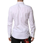 Dolce & Gabbana White Poplin Cotton Formal Men Dress Shirt TSH90685-38