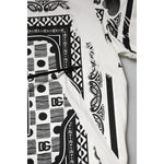 Dolce & Gabbana White Bandana Cotton Men Crew Neck T-shirt TSH90574-56