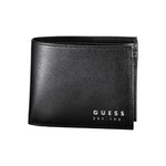 Guess Jeans Chic Black Leather Dual-Compartment Wallet GU-23464