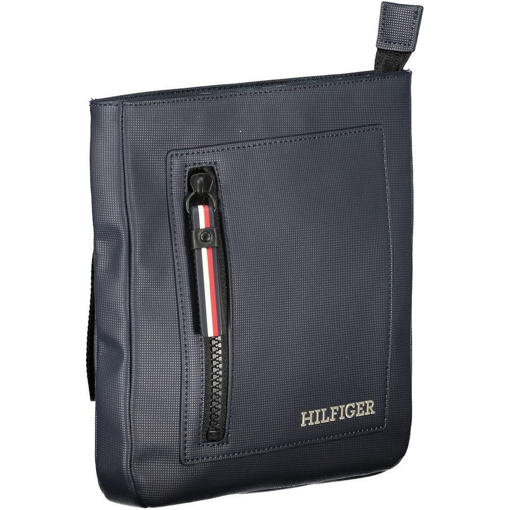 Tommy Hilfiger Chic Blue Shoulder Bag with Contrasting Details TO-26087