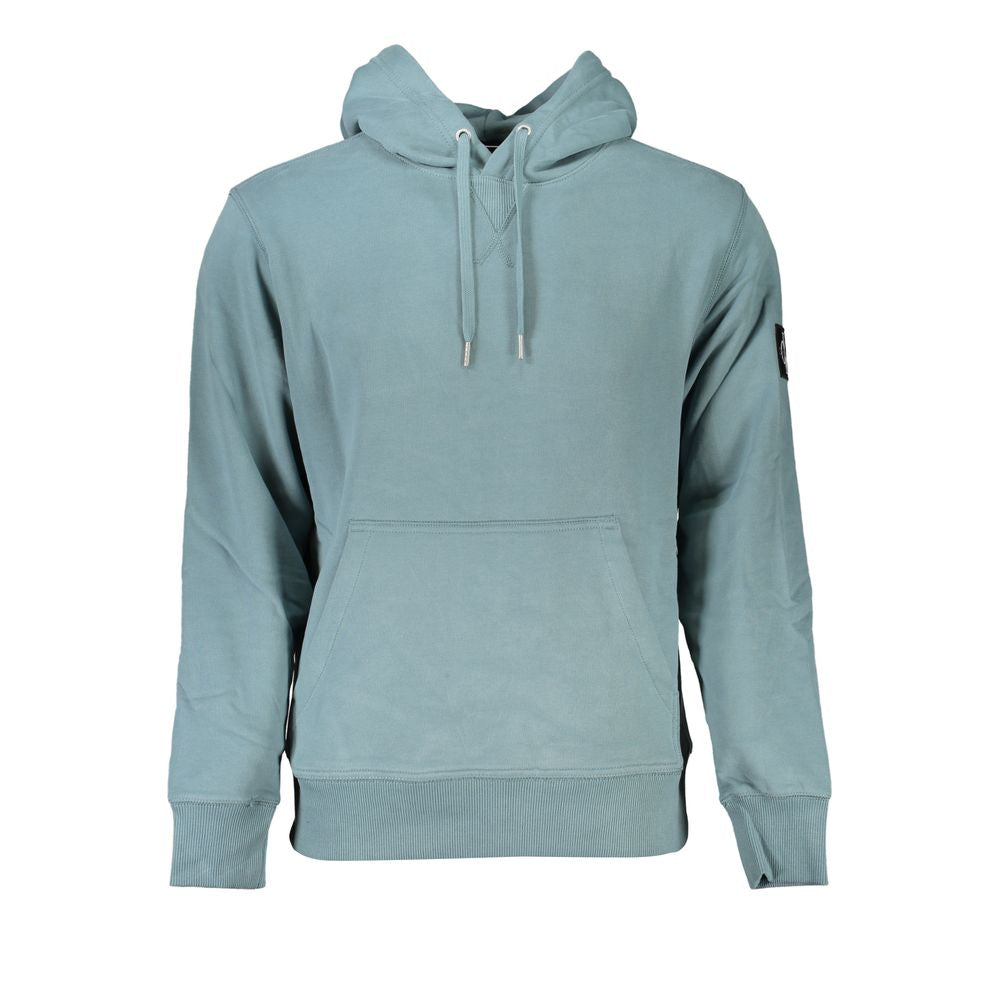 Calvin Klein Chic Green Hooded Cotton Sweatshirt CA-27234-XL