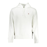 Napapijri Elegant White Hooded Cotton Sweater NA-28068-S