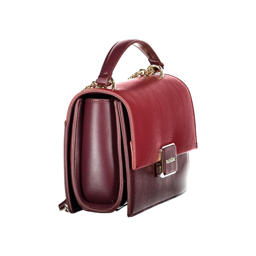 Mario Valentino Red Polyethylene Women Handbag with luxurious design and practical chain shoulder strap, perfect for fashion-forward individuals.
