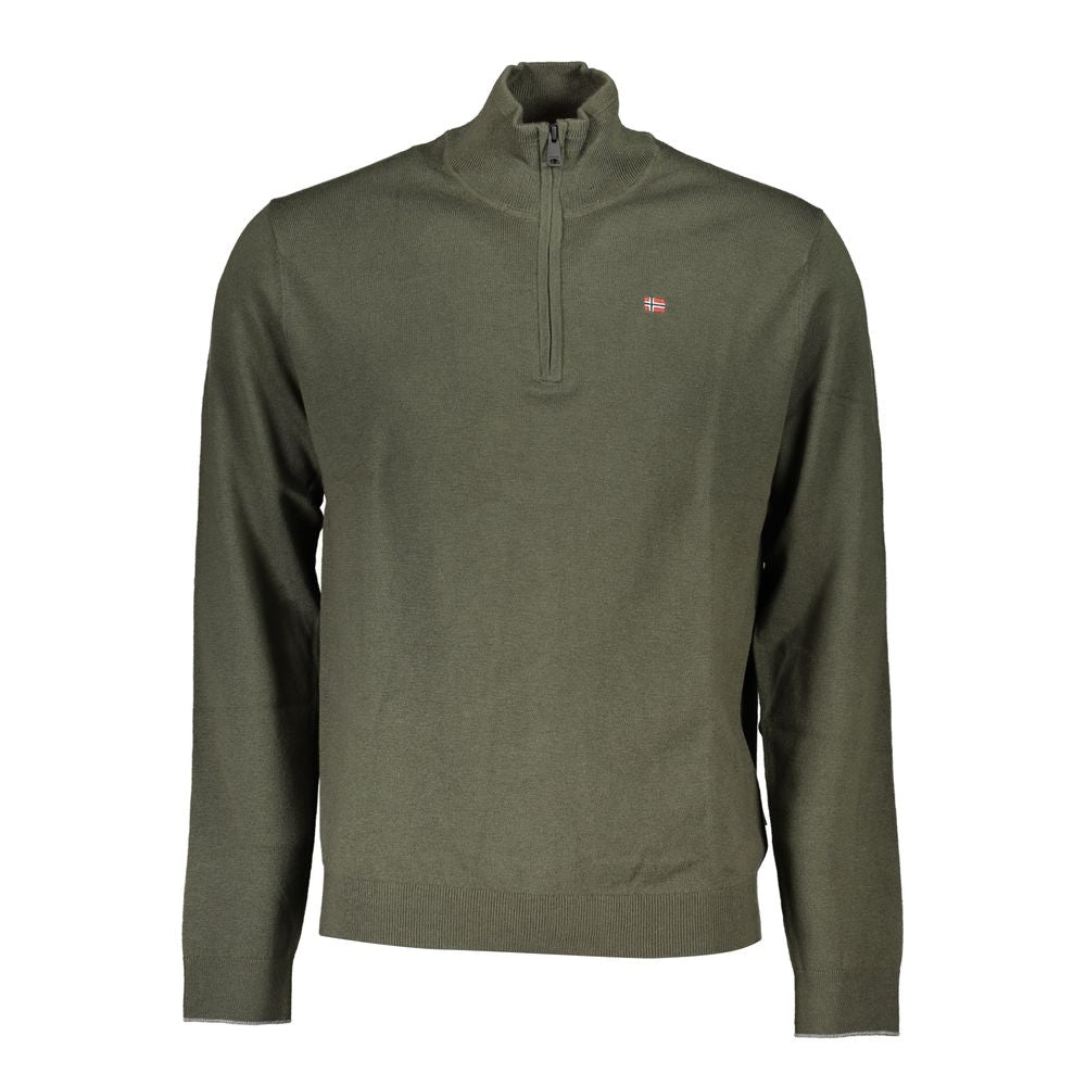 Napapijri Green Fabric Men Sweater NA-25309-S