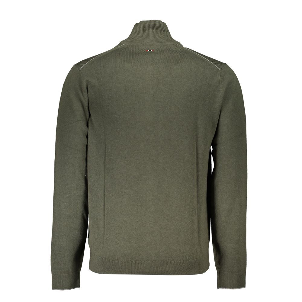Napapijri Green Fabric Men Sweater NA-25309-S