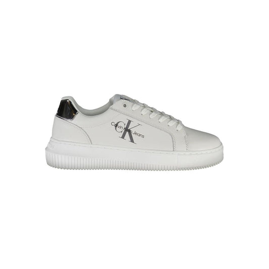 Calvin Klein White Polyester Sneaker